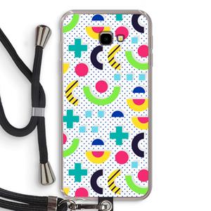 CaseCompany 8-bit N°1: Samsung Galaxy J4 Plus Transparant Hoesje met koord