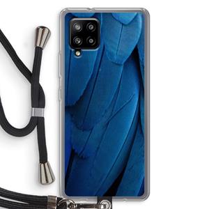 CaseCompany Pauw: Samsung Galaxy A42 5G Transparant Hoesje met koord