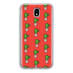 CaseCompany Mini cactus: Samsung Galaxy J5 (2017) Transparant Hoesje