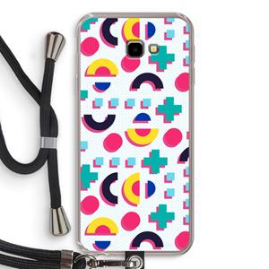 CaseCompany 8-bit N°2: Samsung Galaxy J4 Plus Transparant Hoesje met koord