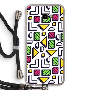 CaseCompany 8-bit N°4: Samsung Galaxy J4 Plus Transparant Hoesje met koord