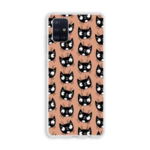CaseCompany Kat: Galaxy A51 4G Transparant Hoesje