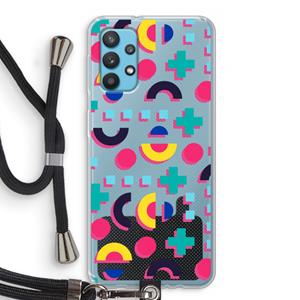CaseCompany 8-bit N°2: Samsung Galaxy A32 4G Transparant Hoesje met koord