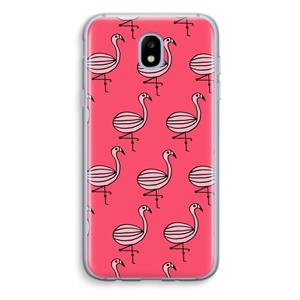 CaseCompany Flamingo: Samsung Galaxy J5 (2017) Transparant Hoesje