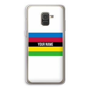 CaseCompany WK Wielrennen: Samsung Galaxy A8 (2018) Transparant Hoesje