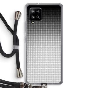 CaseCompany Musketon Halftone: Samsung Galaxy A42 5G Transparant Hoesje met koord
