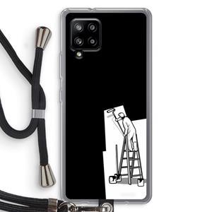 CaseCompany Musketon Painter: Samsung Galaxy A42 5G Transparant Hoesje met koord