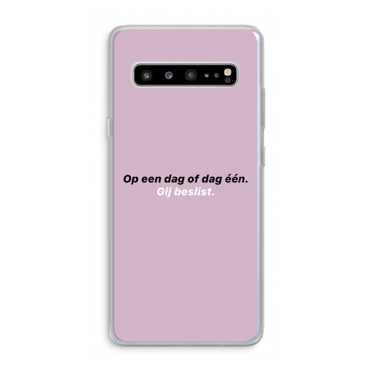 CaseCompany gij beslist: Samsung Galaxy S10 5G Transparant Hoesje