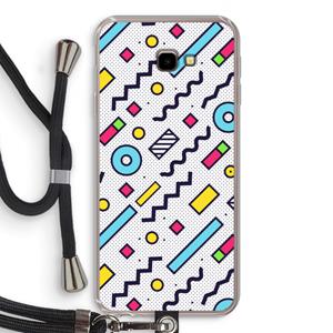 CaseCompany 8-bit N°8: Samsung Galaxy J4 Plus Transparant Hoesje met koord