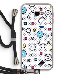 CaseCompany 8-bit N°9: Samsung Galaxy J4 Plus Transparant Hoesje met koord