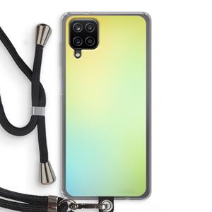 CaseCompany Minty mist pastel: Samsung Galaxy A12 Transparant Hoesje met koord