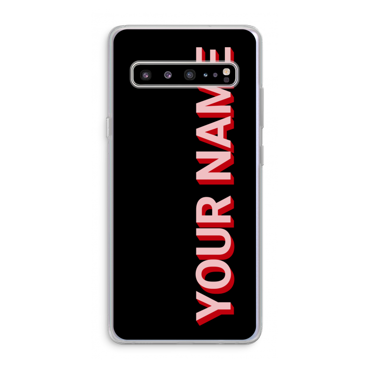 CaseCompany Namecase: Samsung Galaxy S10 5G Transparant Hoesje