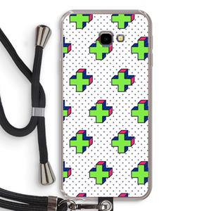 CaseCompany 8-bit N°10: Samsung Galaxy J4 Plus Transparant Hoesje met koord