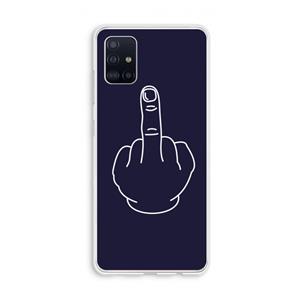 CaseCompany F**k U: Galaxy A51 4G Transparant Hoesje