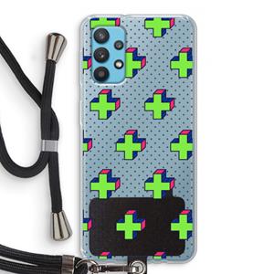 CaseCompany 8-bit N°10: Samsung Galaxy A32 4G Transparant Hoesje met koord