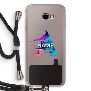 CaseCompany Abstract Spectrum: Samsung Galaxy J4 Plus Transparant Hoesje met koord