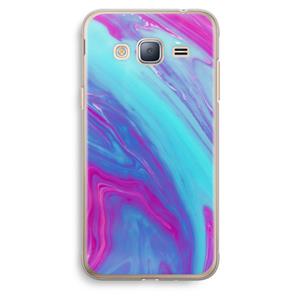 CaseCompany Zweverige regenboog: Samsung Galaxy J3 (2016) Transparant Hoesje
