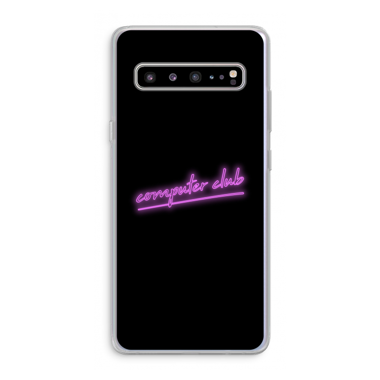 CaseCompany Vice Black: Samsung Galaxy S10 5G Transparant Hoesje