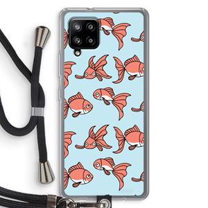 CaseCompany Blub: Samsung Galaxy A42 5G Transparant Hoesje met koord