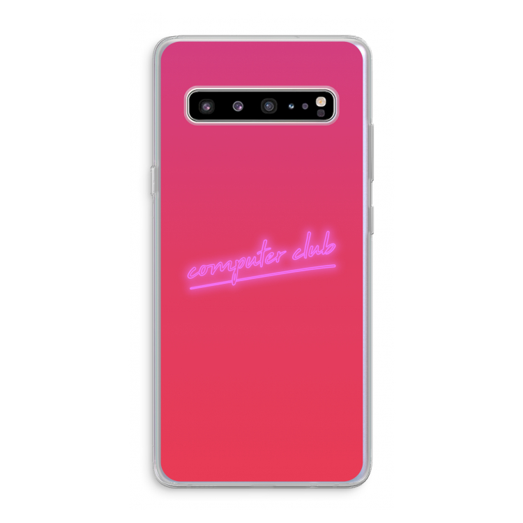 CaseCompany Vice Glow: Samsung Galaxy S10 5G Transparant Hoesje