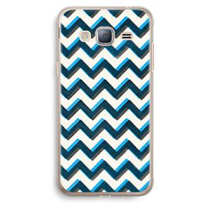 CaseCompany Onderbroken lijn: Samsung Galaxy J3 (2016) Transparant Hoesje