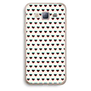 CaseCompany Hartjes: Samsung Galaxy J3 (2016) Transparant Hoesje