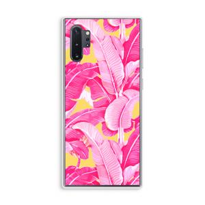 CaseCompany Pink Banana: Samsung Galaxy Note 10 Plus Transparant Hoesje