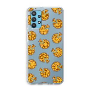CaseCompany You Had Me At Pizza: Samsung Galaxy A32 4G Transparant Hoesje