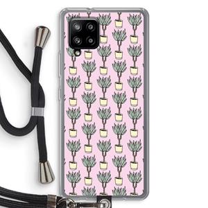 CaseCompany Boompje: Samsung Galaxy A42 5G Transparant Hoesje met koord
