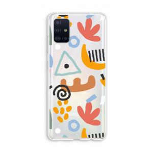 CaseCompany Abstract: Galaxy A51 4G Transparant Hoesje