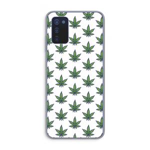 CaseCompany Weed: Samsung Galaxy A03s Transparant Hoesje
