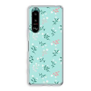 CaseCompany Small white flowers: Sony Xperia 5 III Transparant Hoesje