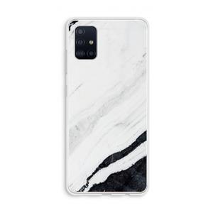 CaseCompany Elegante marmer: Galaxy A51 4G Transparant Hoesje