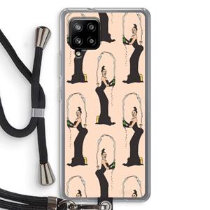 CaseCompany Pop Some Kim: Samsung Galaxy A42 5G Transparant Hoesje met koord