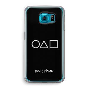 CaseCompany Squid Game: Samsung Galaxy S6 Transparant Hoesje
