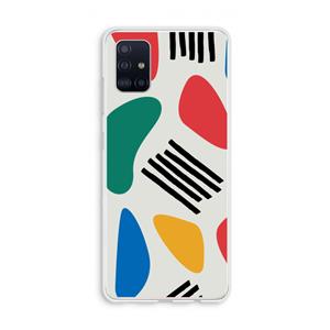 CaseCompany Illustratieve pop 1: Galaxy A51 4G Transparant Hoesje