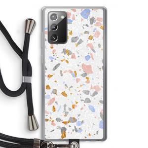 CaseCompany Terrazzo N°8: Samsung Galaxy Note 20 / Note 20 5G Transparant Hoesje met koord