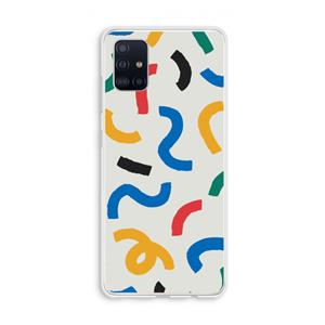 CaseCompany Illustratieve pop 2: Galaxy A51 4G Transparant Hoesje