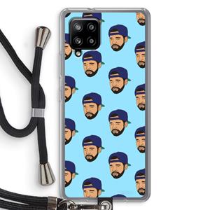CaseCompany Drake Away: Samsung Galaxy A42 5G Transparant Hoesje met koord