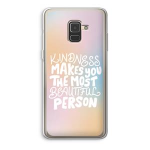 CaseCompany The prettiest: Samsung Galaxy A8 (2018) Transparant Hoesje