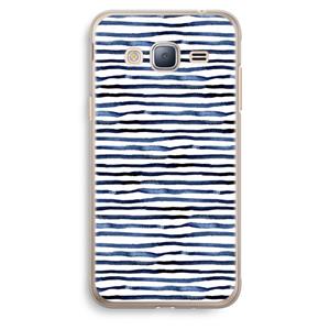 CaseCompany Verrassende lijnen: Samsung Galaxy J3 (2016) Transparant Hoesje