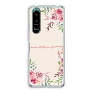 CaseCompany Rozen: Sony Xperia 5 III Transparant Hoesje