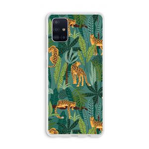 CaseCompany Luipaard 2: Galaxy A51 4G Transparant Hoesje