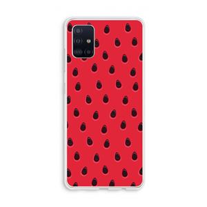 CaseCompany Watermelon: Galaxy A51 4G Transparant Hoesje