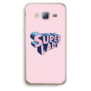 CaseCompany Superlady: Samsung Galaxy J3 (2016) Transparant Hoesje