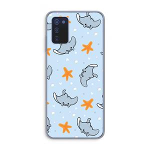 CaseCompany Manta: Samsung Galaxy A03s Transparant Hoesje