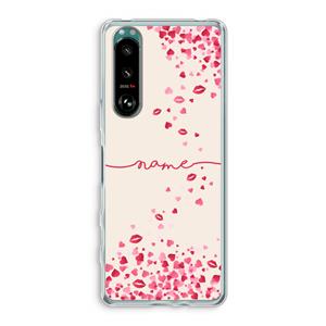 CaseCompany Hartjes en kusjes: Sony Xperia 5 III Transparant Hoesje