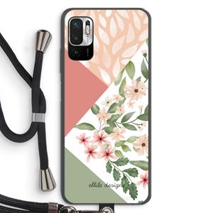 CaseCompany Sweet heaven geometrics: Xiaomi Redmi Note 10 5G Transparant Hoesje met koord