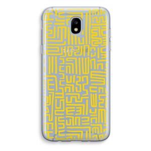 CaseCompany Majorelle Blue Print: Samsung Galaxy J5 (2017) Transparant Hoesje