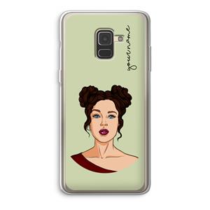 CaseCompany Pop-Art Creator: Samsung Galaxy A8 (2018) Transparant Hoesje